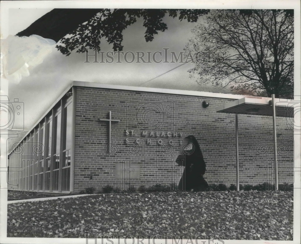 1969 Press Photo St. Malachy's catholic church opens elementary school Wisconsin- Historic Images