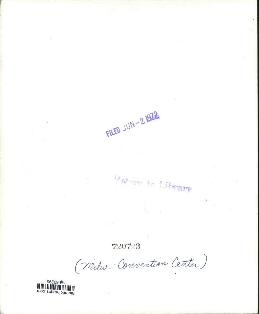 1972 Press Photo The Milwaukee Convention Center under construction - mjb69296