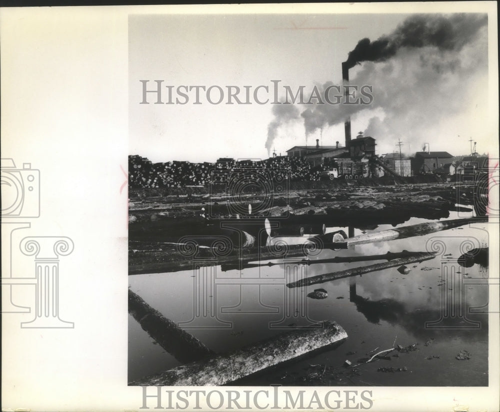 1963 Press Photo Lumber mill at Neopit, Menominee Indian Reservation, Wisconsin