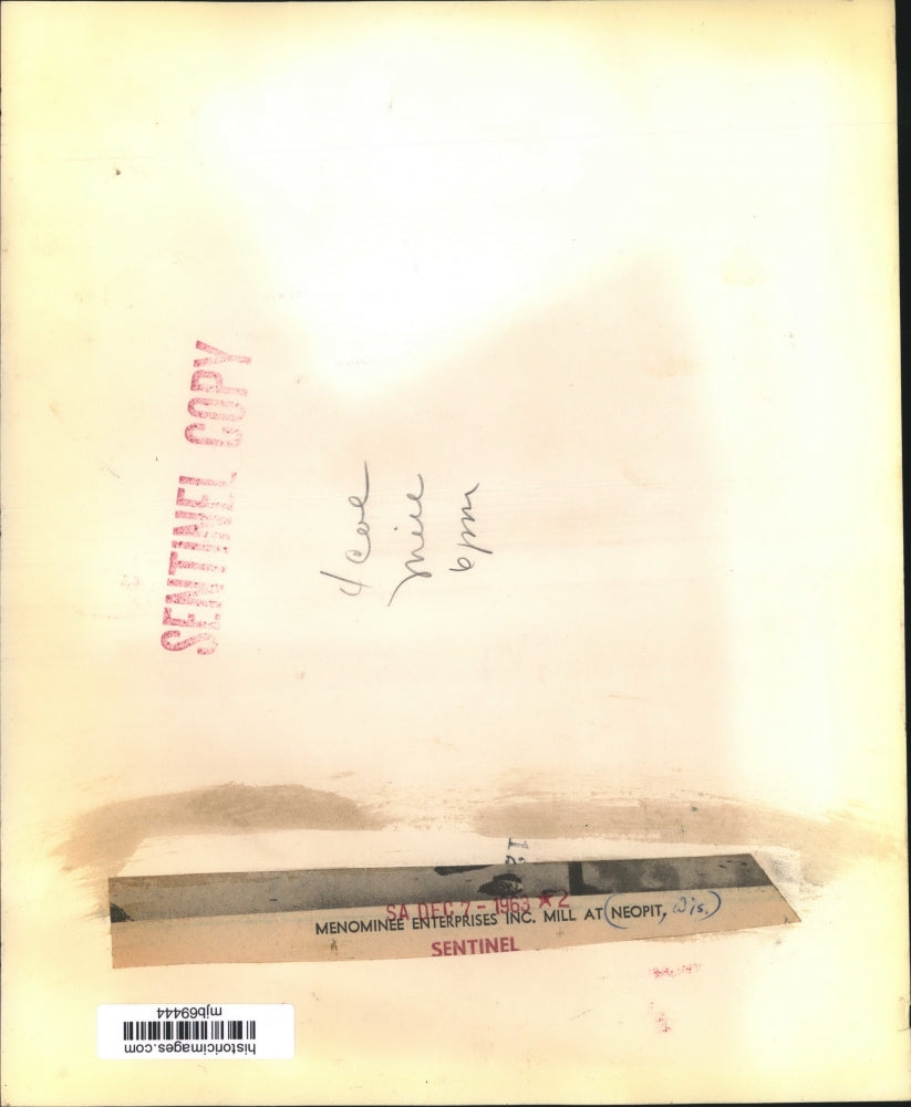 1963 Press Photo Lumber mill at Neopit, Menominee Indian Reservation, Wisconsin