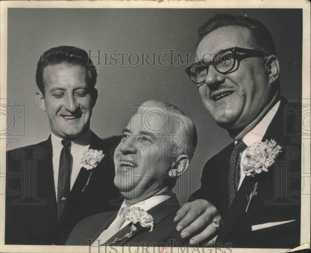 1964 Press Photo Harold Morgan, Milwaukee director of muni services, honored