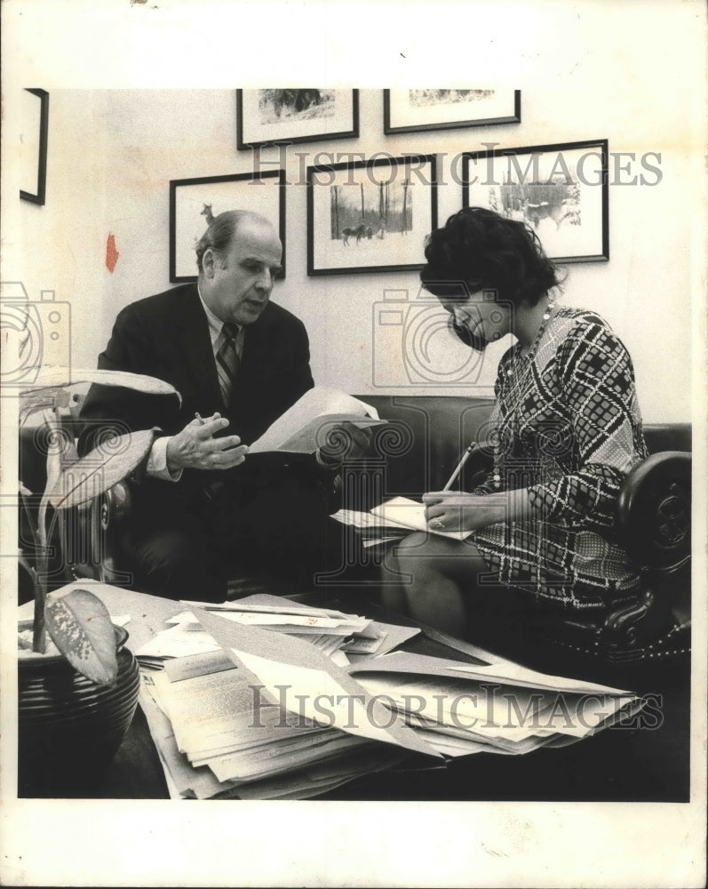 1973 Press Photo Senator Gaylord Nelson, Wisconsin - mjb70108