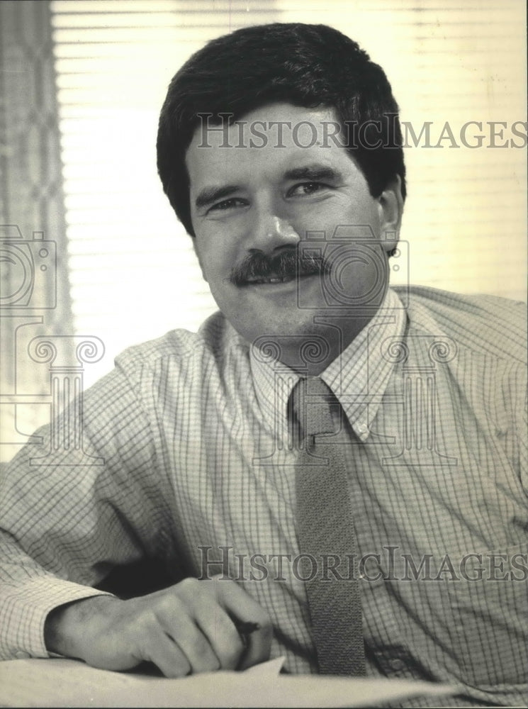 1985 Press Photo David Nichols, Racine psychotherapist- Historic Images