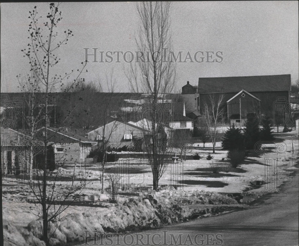 1971 Press Photo Urban and rural areas in Waukesha County city of Muskego