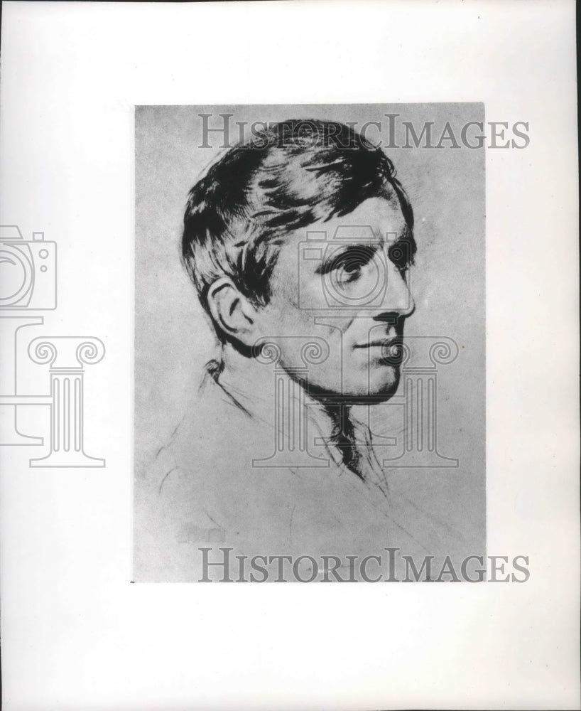  Press Photo Drawing of Cardinal John Henry Newman.- Historic Images