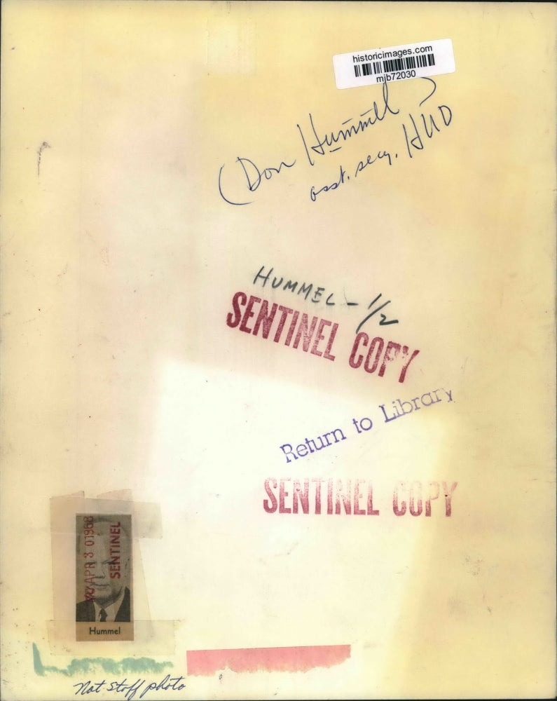 1968 Press Photo Don Himmel, assistant secretary of HUD - mjb72030