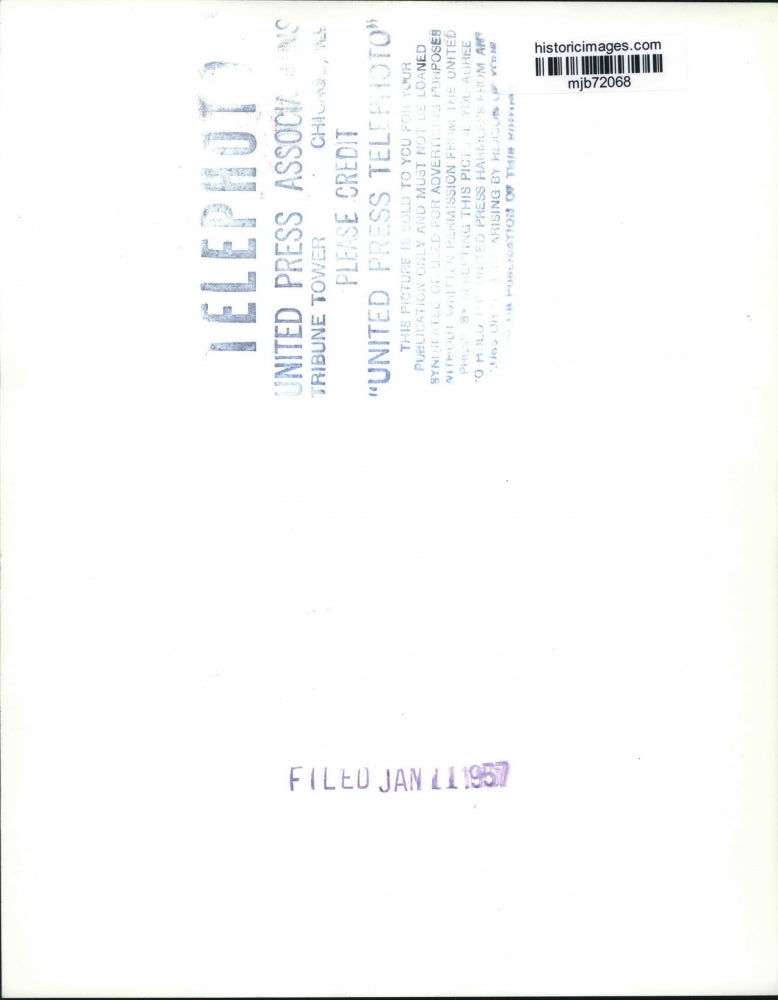 1957 Press Photo Mrs. George Humphrey, wife of the Secretary of Treasury