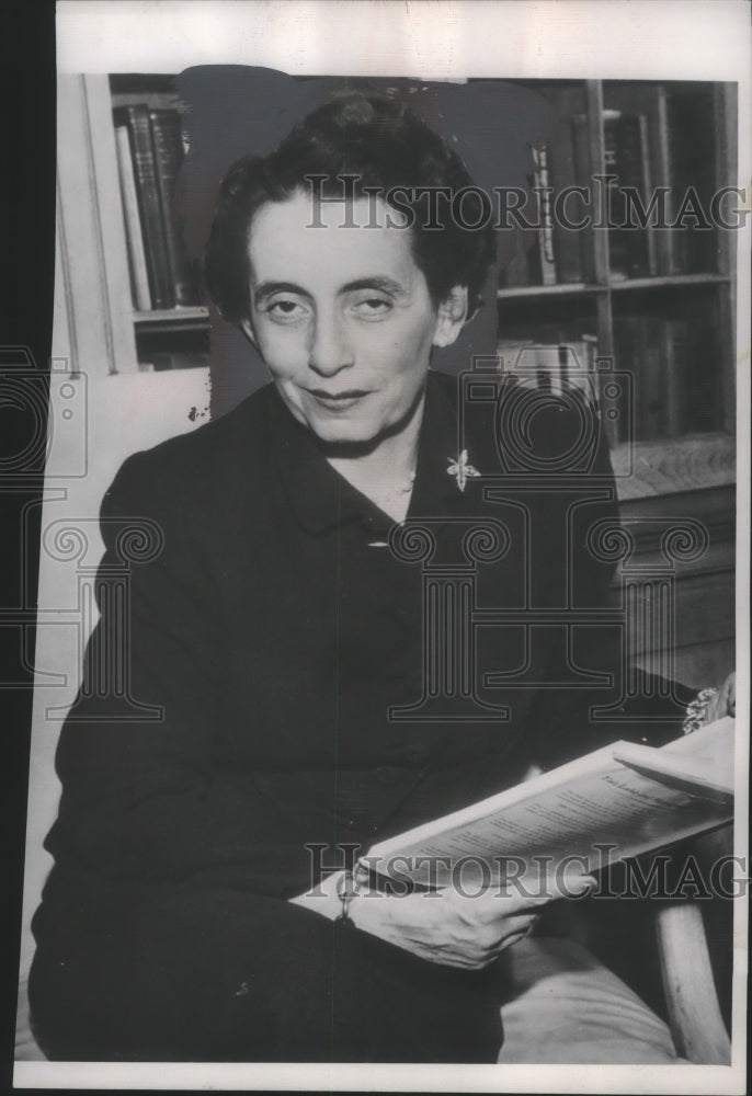 1950 Press Photo Mrs. Anna Rosenberg, recommended for Asst. Secretary of Defense