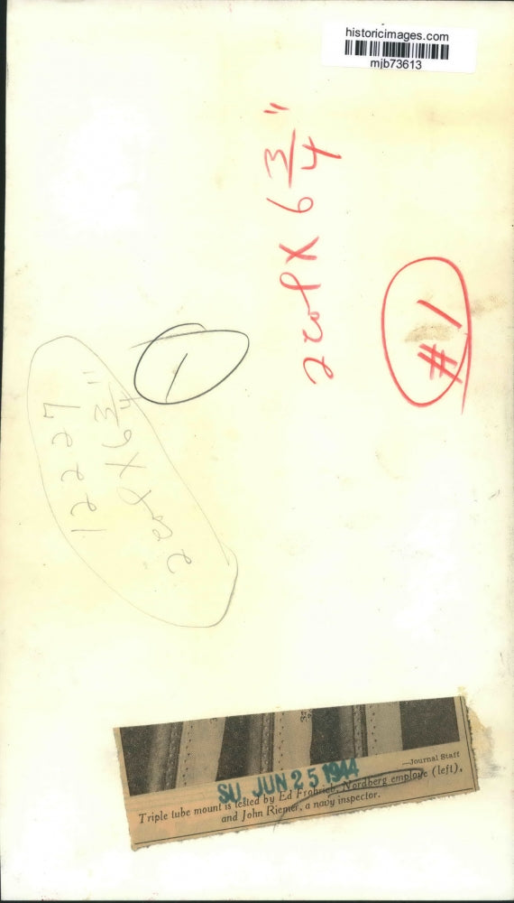 1944 Press Photo Triple lube mounted being tested at Nordberg - mjb73613