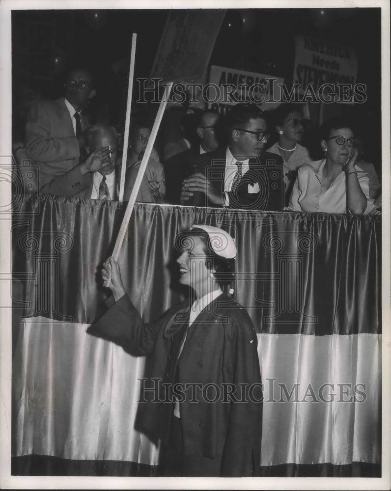 1952 Press Photo Mrs. Reuss, MIlwaukee, husband nominated for Tennessee Senator- Historic Images