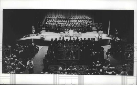 1978 Press Photo Mount Mary College Commencement in Milwaukee - mjb74133