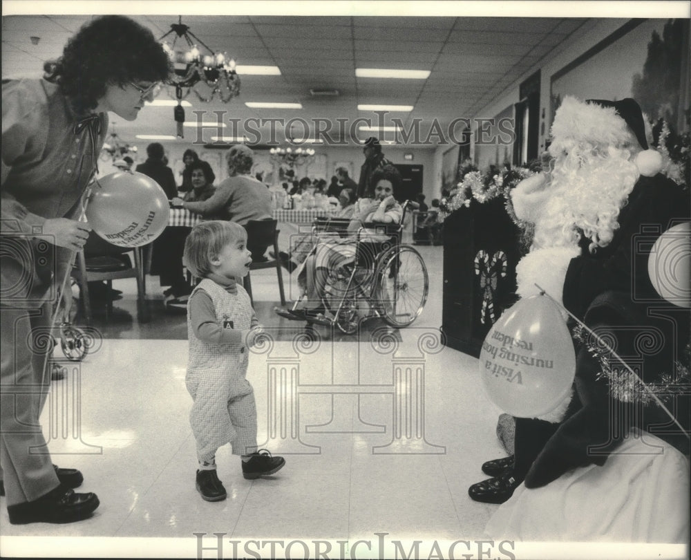 1983 Press Photo Mount Carmel Nursing Home&#39;s Christmas Bazaar, Greenfield- Historic Images