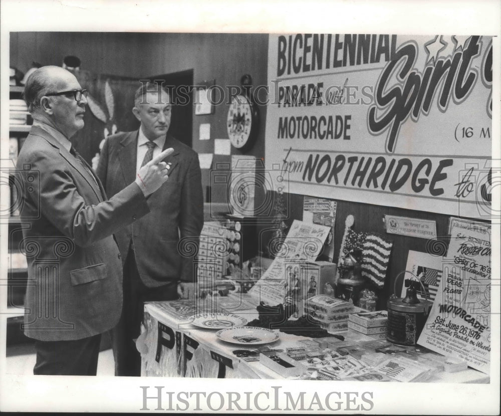 1975 Press Photo Bicentennial promoters Robert Lees (left) and Norman Naegle,