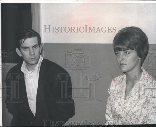 1968 Press Photo Daniel G. Keller & his wife, Nancy Kay, charged with neglect- Historic Images