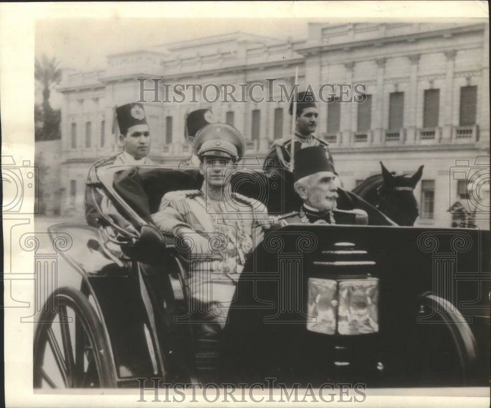 1939 Press Photo Crown Prince of Iran Mohammed Reza Pahlevi in Cairo, Egypt- Historic Images