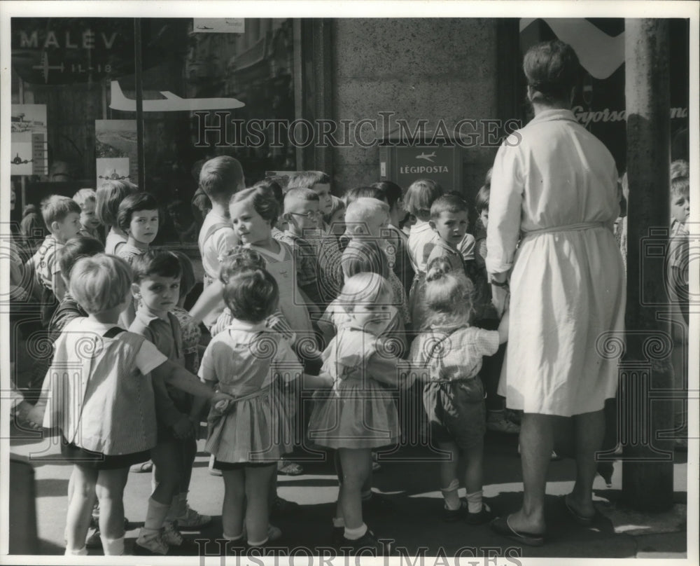 1963 Press Photo Budapest - Hungarian regime provides kindergarten- Historic Images