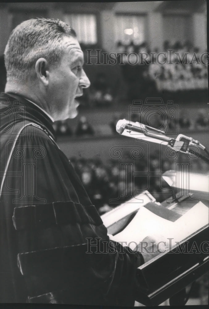 1963 Press Photo Father William F Kelley, President of Marquette University