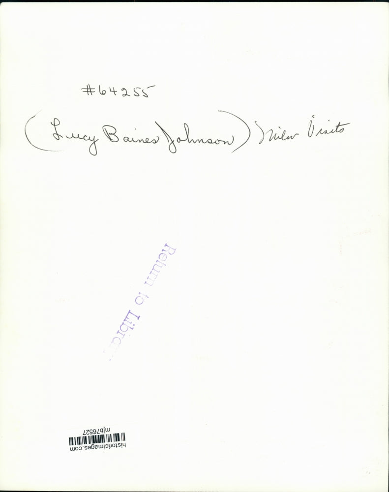 1964 Press Photo Lucy Baines Johnson Milwaukee Visits - mjb76527