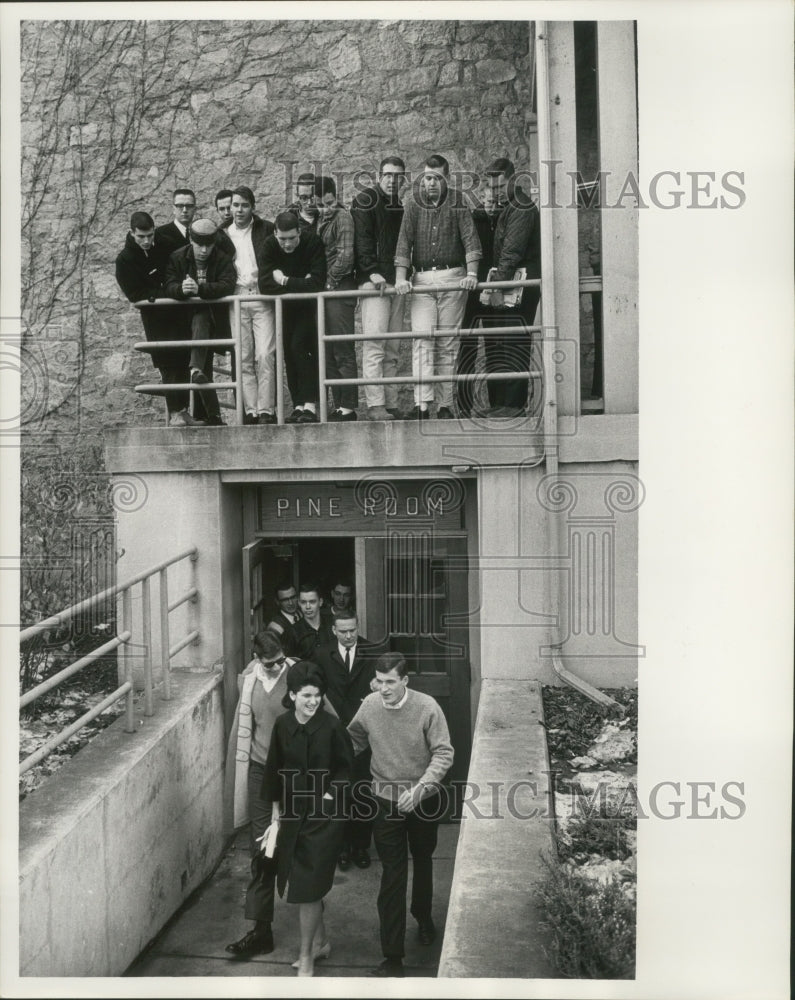 Load image into Gallery viewer, 1964 Press Photo Lucy Johnson, daughter of President Johnson, U of Wisconsin
