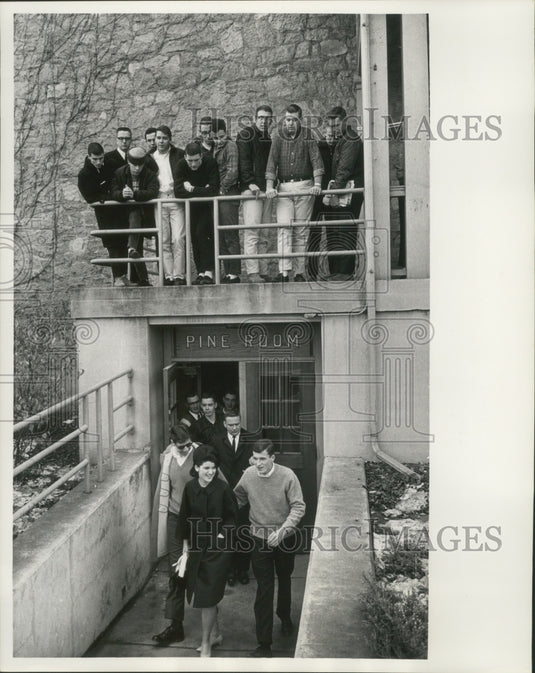 1964 Press Photo Lucy Johnson, daughter of President Johnson, U of Wisconsin