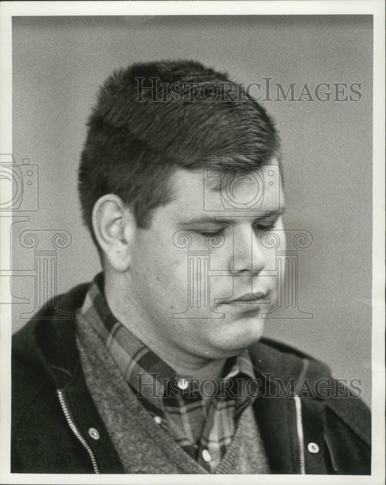 Load image into Gallery viewer, 1967 Press Photo Timothy Peske is charged with disorderly conduct in Wisconsin
