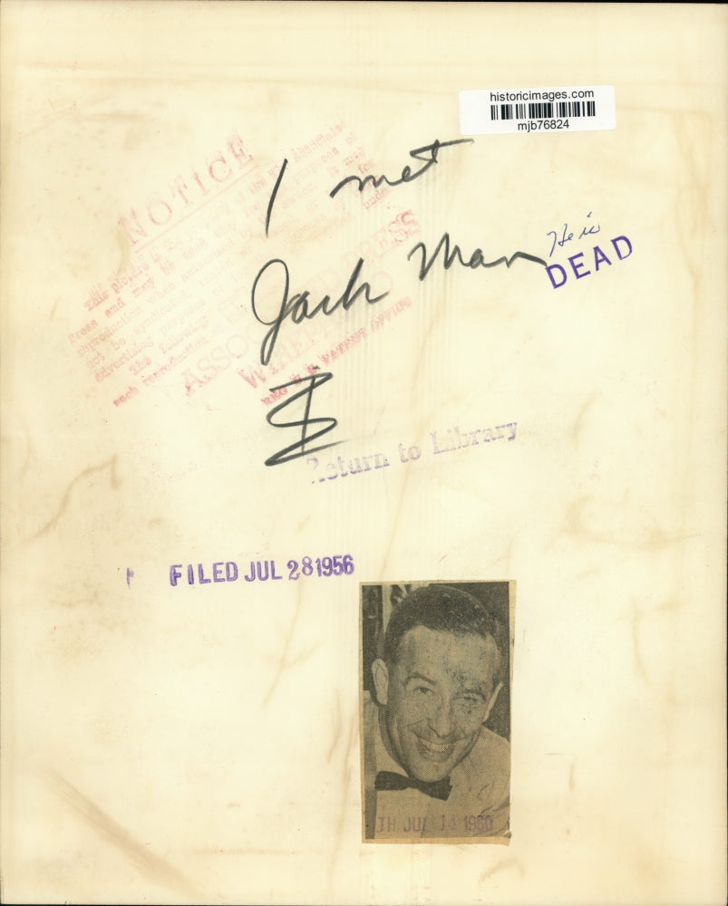 1956 Press Photo Senator Henry Jackson gives Speaker Sam Rayburn new gavel