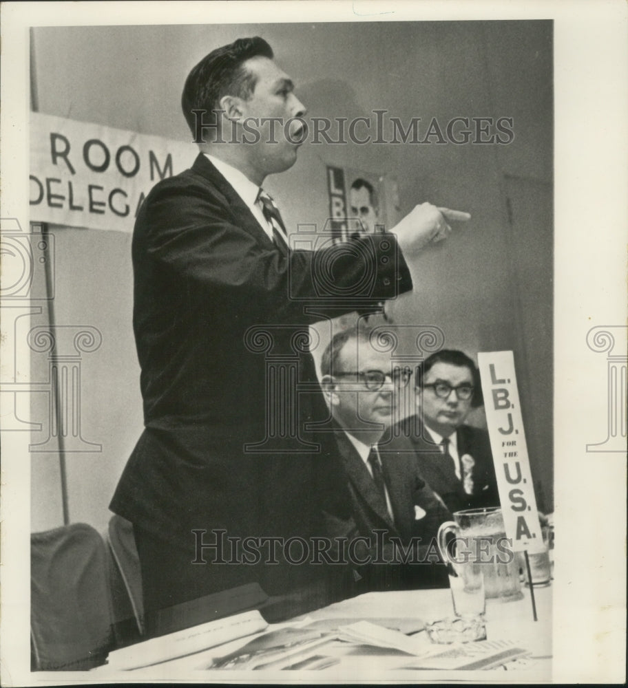 1964 Press Photo Wisconsin politicians at Democratic convention in Atlantic City