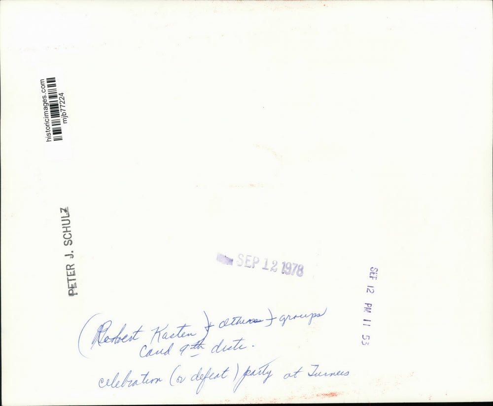 1978 Press Photo Robert Kasten, candidate 9th district part at Turners