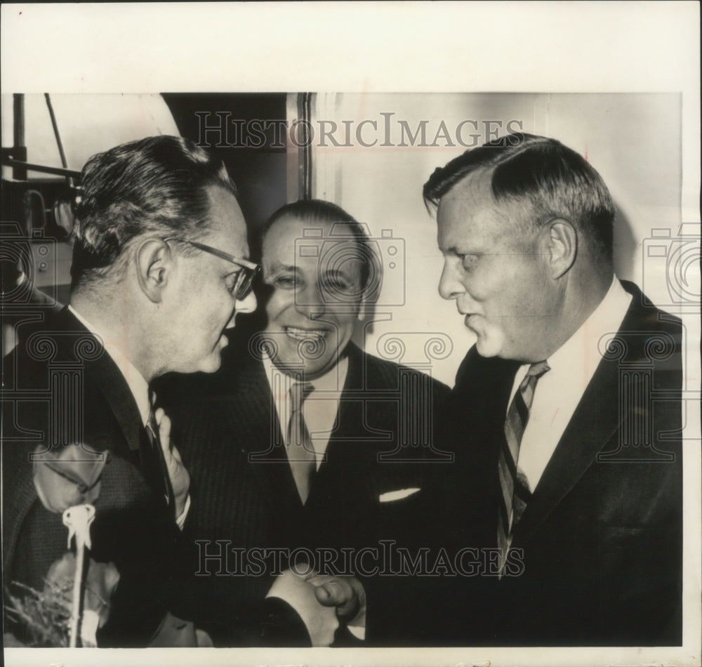 1964 Press Photo U. Alexis Johnson undersecretary of state, foreign dignitaries