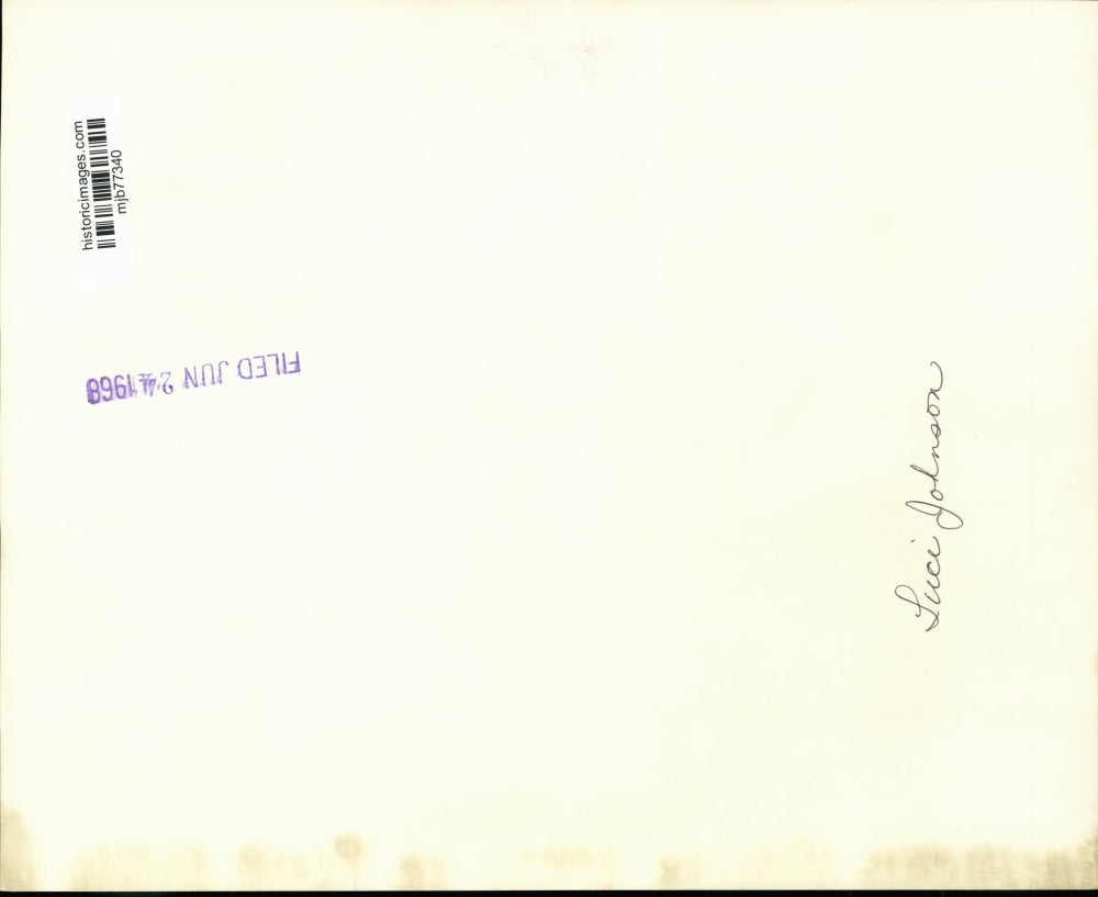 1968 Press Photo Patrick Nugent with mother, Luci & grandfather ,Lyndon Johnson