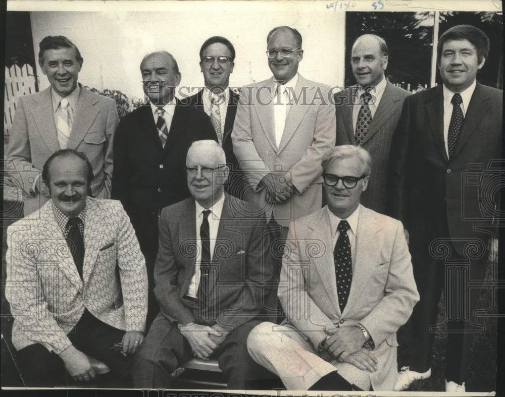 1973 Press Photo Democratic state senators who served in Madison, Wisconsin 1957