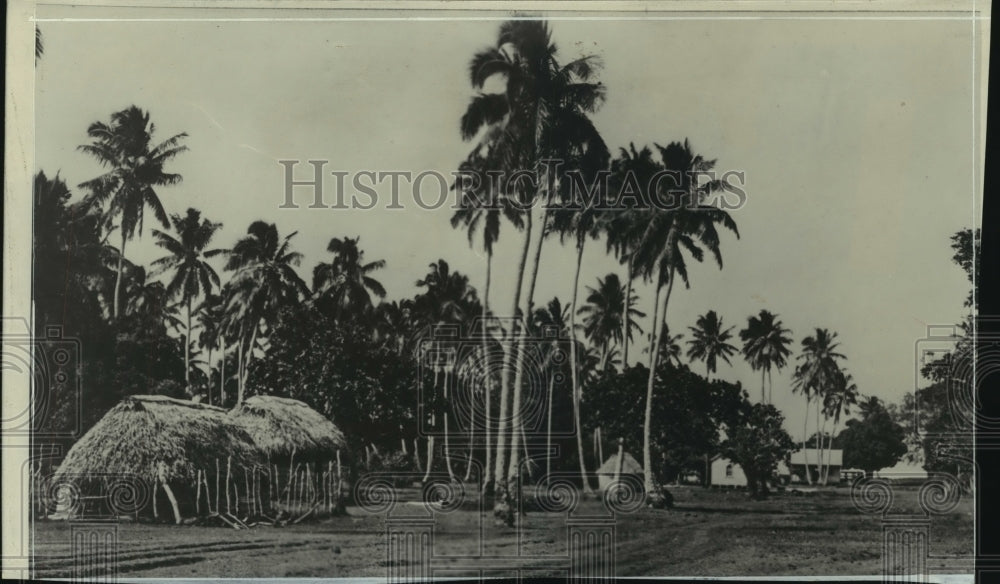 1939 Press Photo South See Islands, Longan Village - Historic Images