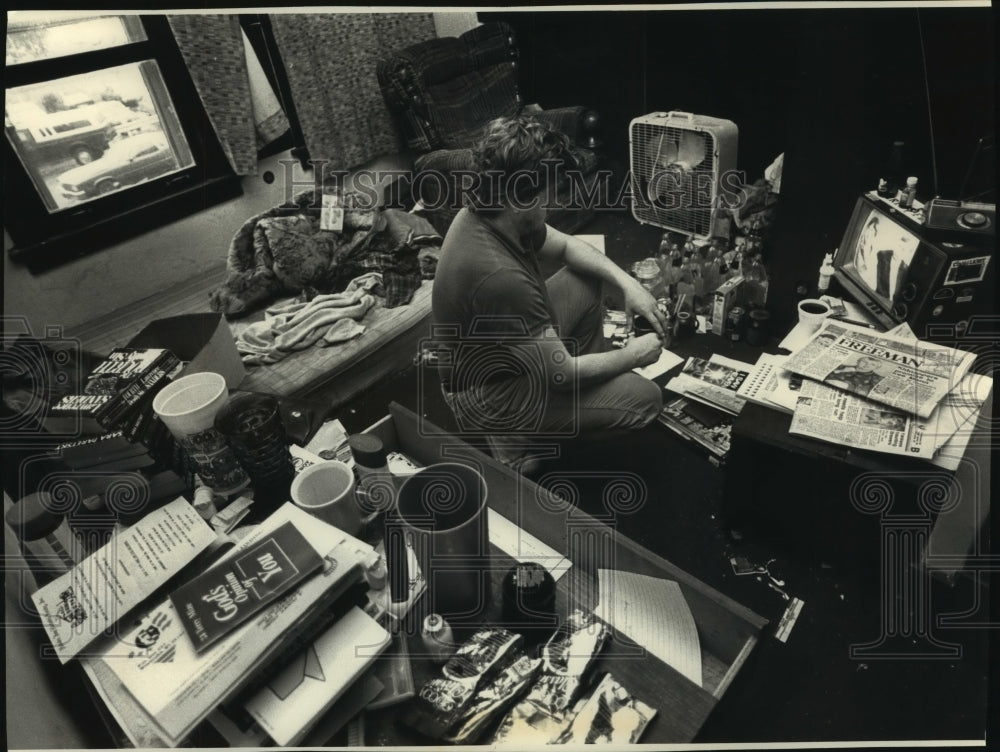 1991 Press Photo John&#39;s Room In Waukesha Hotel In Downtown Waukesha- Historic Images