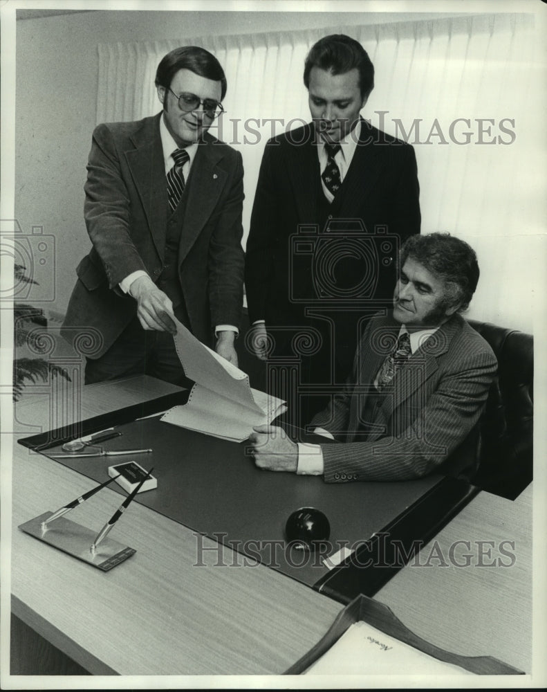 1979 Press Photo Executive of Runzheimer International, Rochester, Wisconsin- Historic Images