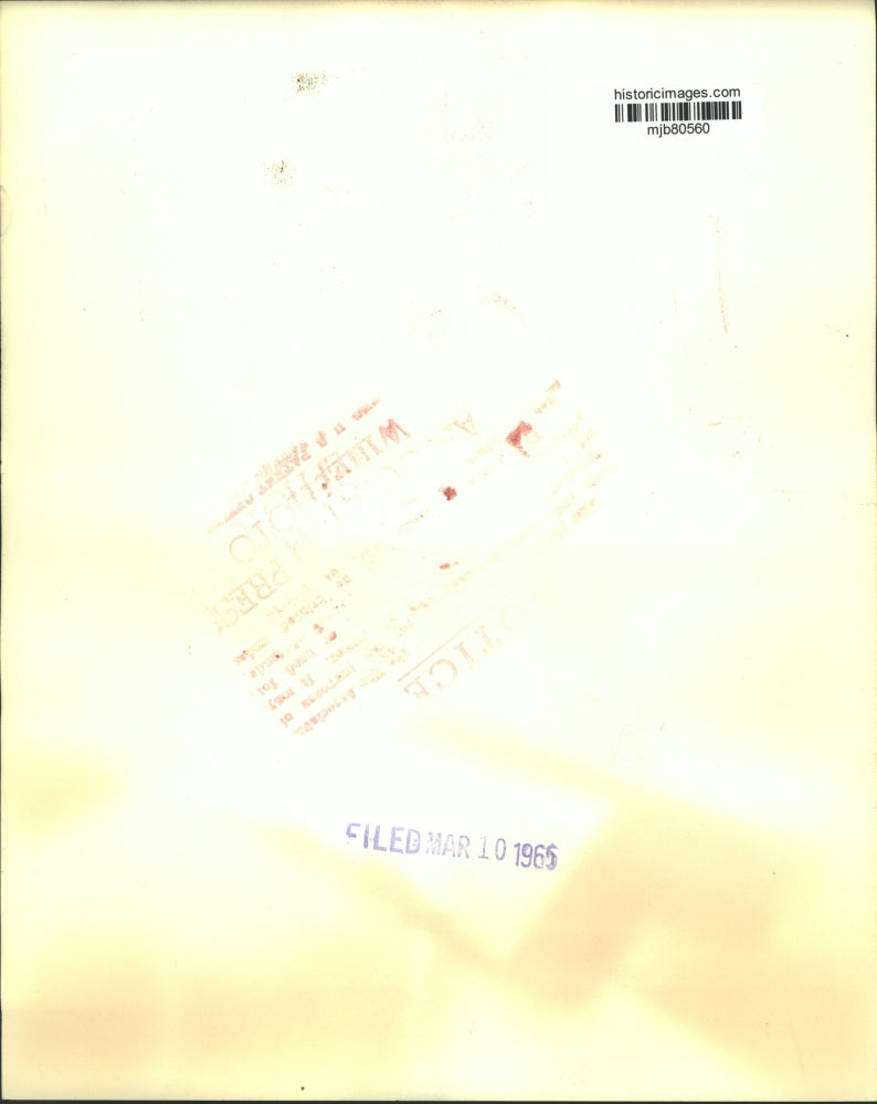 1965 Press Photo Attorney General Nicholas Katzenbach with press in Washington