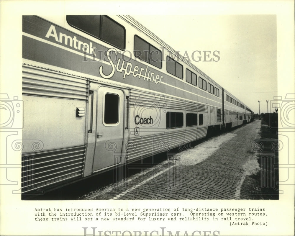 1979 Press Photo National Railway Passenger Service, Bi level Superliner cars- Historic Images