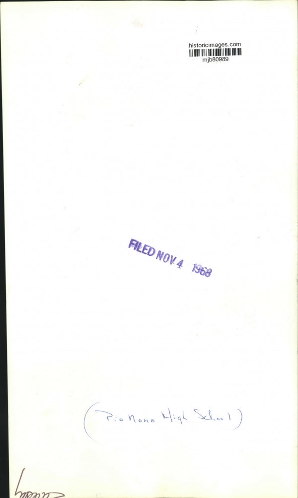 1968 Press Photo Pionono High School - mjb80989