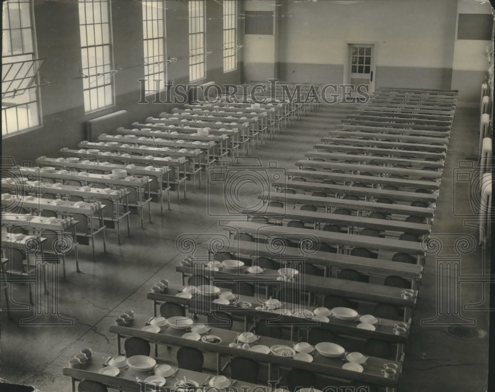 1945 Press Photo House of Correction dining room - mjb81294