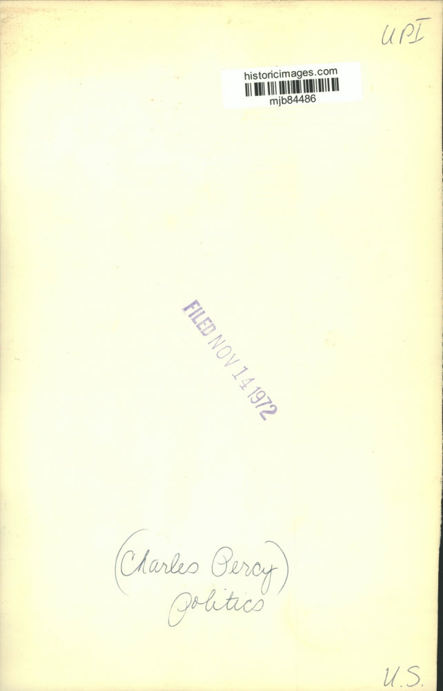 1972 Press Photo Democratic candidate for U. S. Senator from Illinois