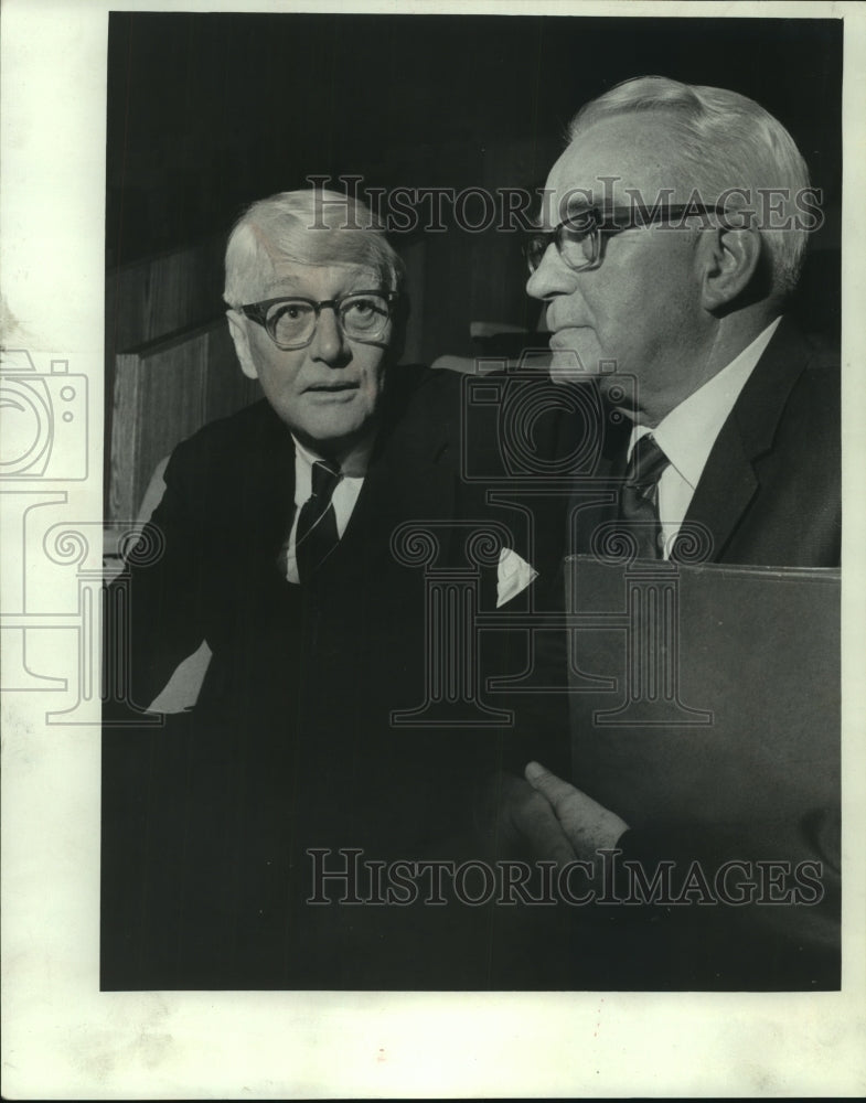1968 Press Photo Atlanta police chief Herbert T. Jenkins University of Wisconsin