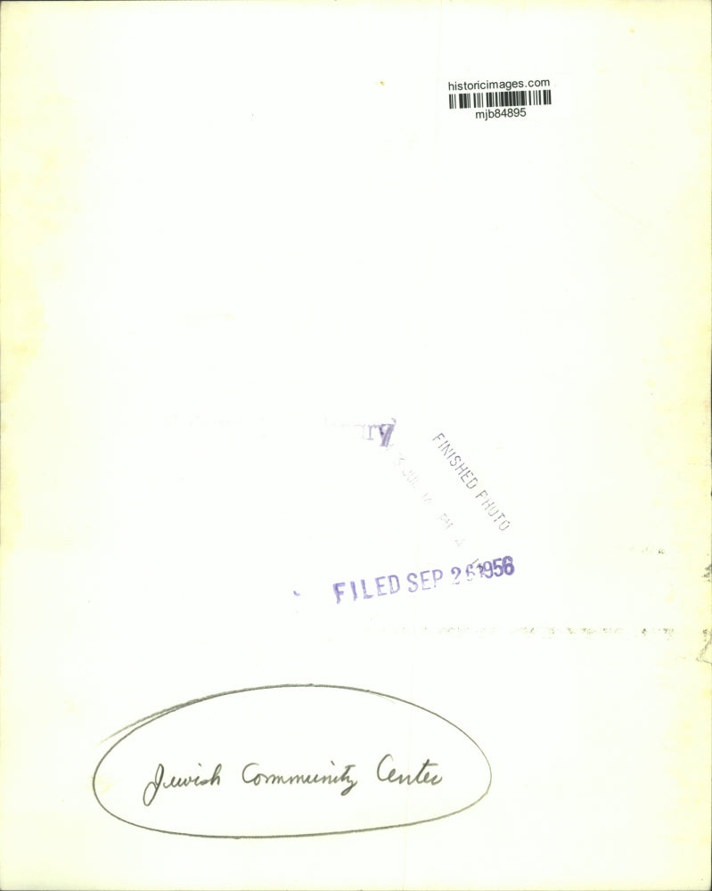 1956 Press Photo Jewish Community Center - mjb84895