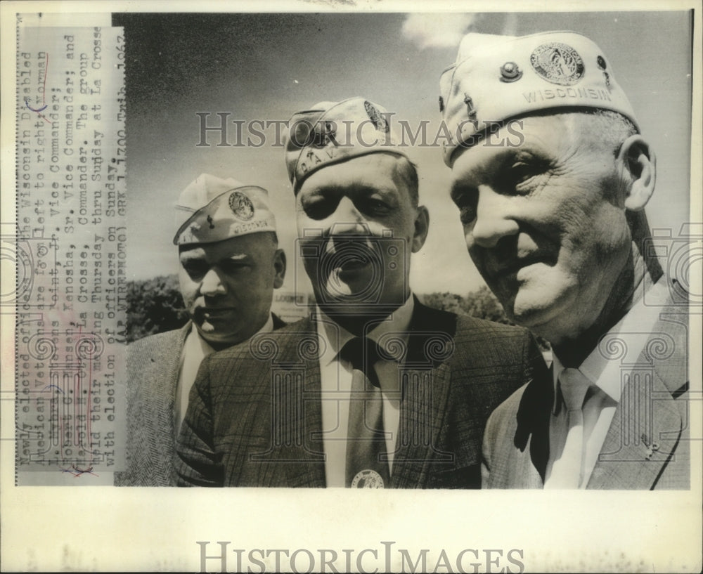 1967 Press Photo New officers of the Wisconsin Disabled American Veterans- Historic Images