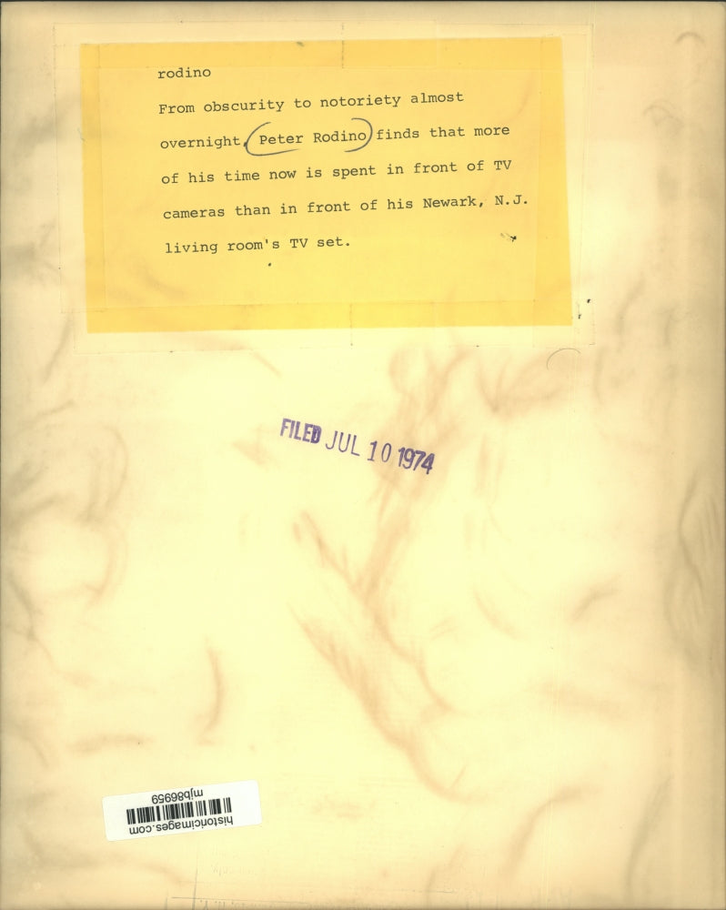 1974 Press Photo Peter Rodino is spending more time in front of TV cameras