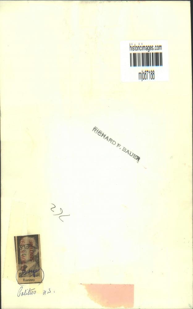 1974 Press Photo George Romney, United States Politics - mjb87188