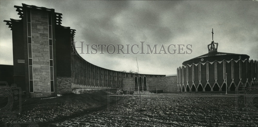 1968 Press Photo Sacred Heart School of Theology Monastery, Dedication- Historic Images