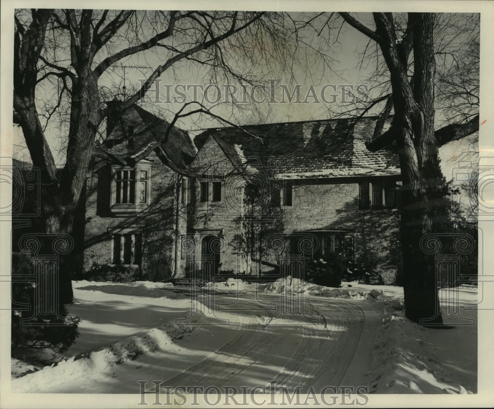 1958 Press Photo The John Bergstrom home, Neenah will be museum and art center. - Historic Images