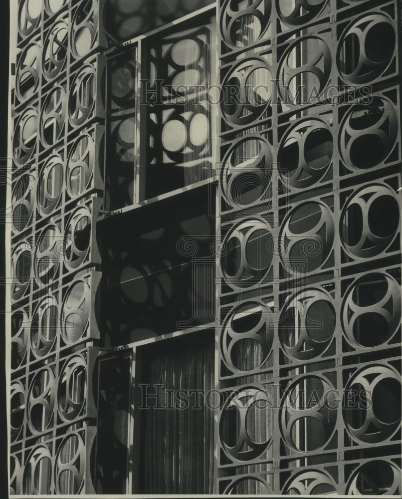 1963 Press Photo Detail on St. John&#39;s Home of Milwaukee, designed by Paul Yank- Historic Images