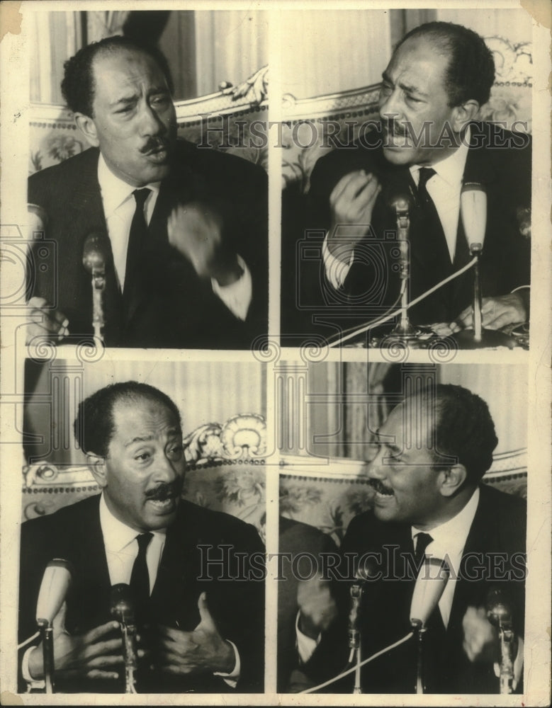 1970 Press Photo Egyptian President Anwar Sadat, voted in by National Assembly - Historic Images