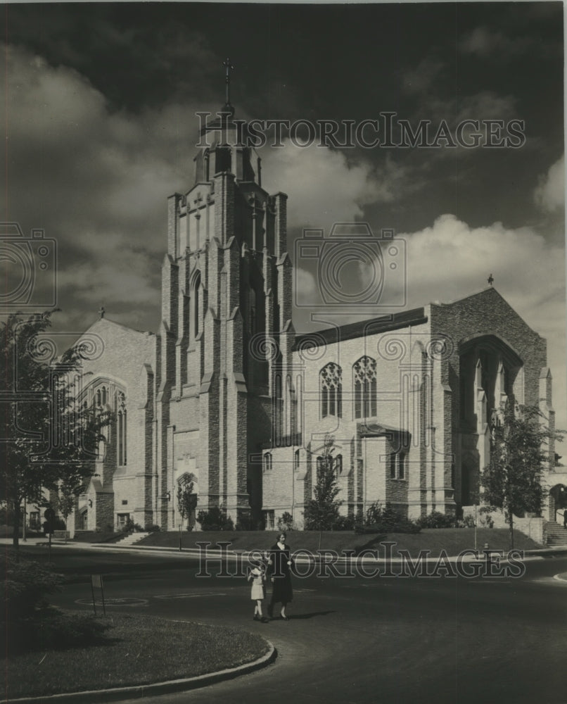 1936 Press Photo St. Stanislaus Church 55th and W. Washington Blvd. - mjb89193- Historic Images