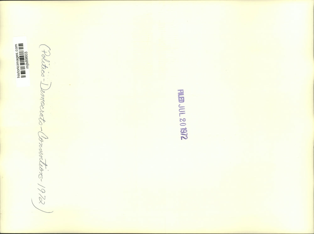 1972 Press Photo Members of the Wisconson delegation at a caucus meeting